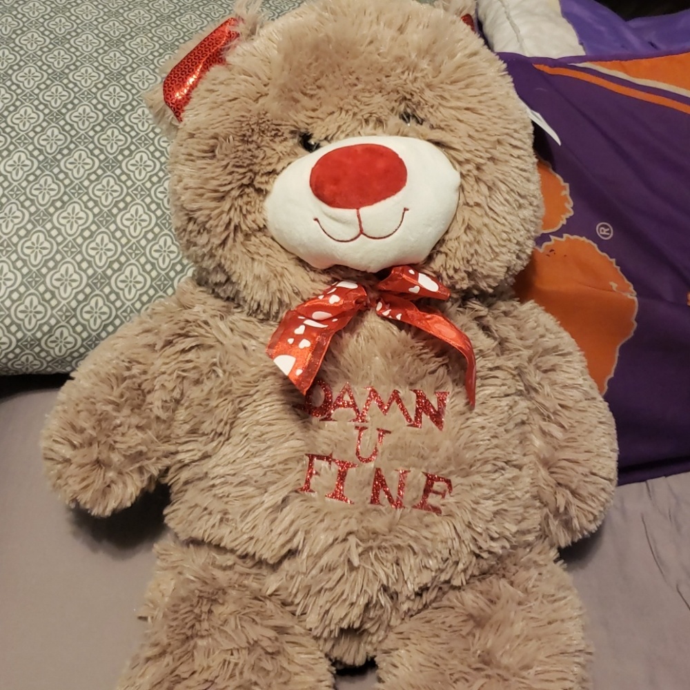 Valentines Teddy Bear"Damn U Fine"